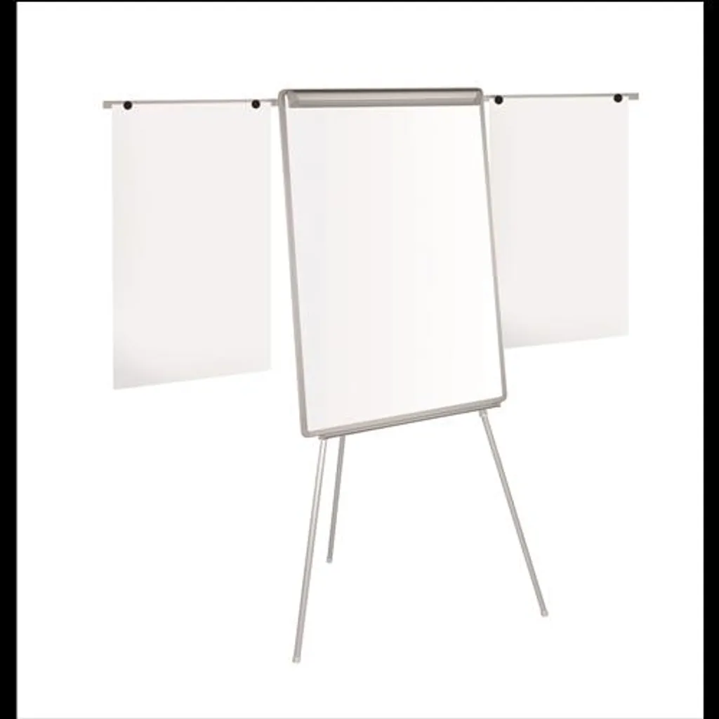 Bi-Office Magnetisches Dreibein Flipchart Grau Euro